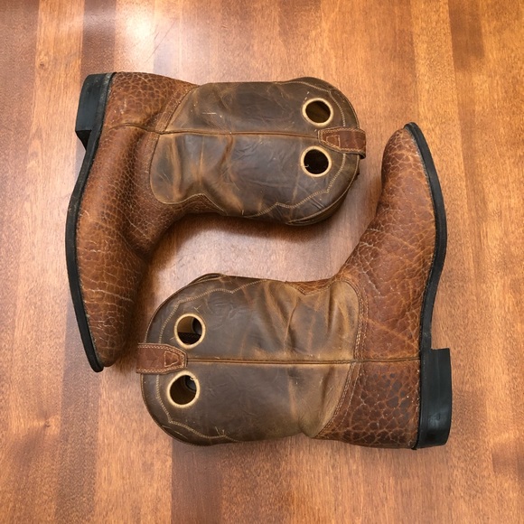 boulet Other - BOULET | Brown textured leather real cowboy boots size 11